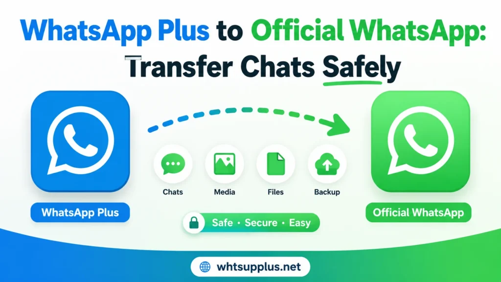 WhatsApp Plus to Official WhatsApp: Transfer Chats Safely